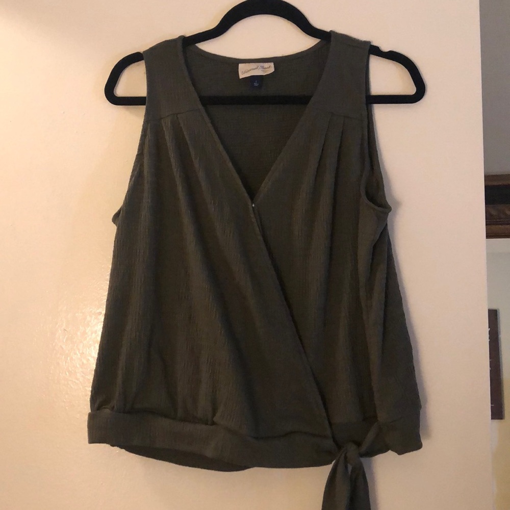 Army green top